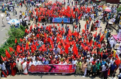 Worker groups and trade unions, political parties, different government and socio-cultural and professional organisations have chalked out elaborate programmes for observing the day. Photo: Mahmud Hossain Opu/Dhaka Tribune