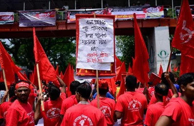 Worker groups and trade unions, political parties, different government and socio-cultural and professional organisations have chalked out elaborate programmes for observing the day. Photo: Mahmud Hossain Opu/Dhaka Tribune
