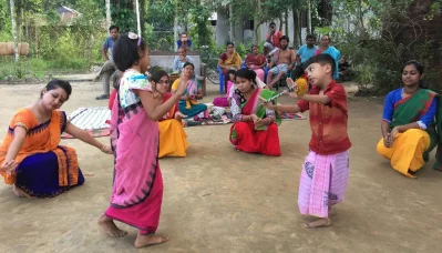 Monipuri villages in Moulvibazars Kamalganj upazila have taken a festive look as their main religious festival Ras Mela kicked off on Thursday. Vignettes from Lord Shri Krishnas life will be performed at Jormandaps (Monipuri temples) during the three-day festival. Ensembles consisting of local teenagers and youths are now doing their last set of rehearsals at the home yards || Dhaka Tribune