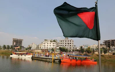 Not a regatta, but water taxies hit Dhaka