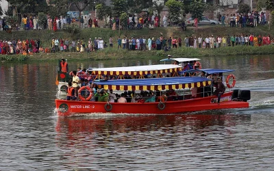Not a regatta, but water taxies hit Dhaka