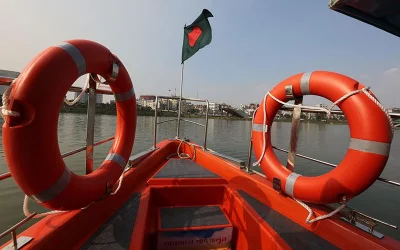 Not a regatta, but water taxies hit Dhaka