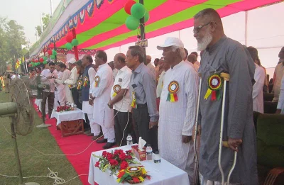 Freedom fighters at the Independence Day celebrations in Nilphamari | Taieyb Ali Sarker/Dhaka Tribune