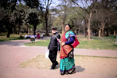 Age knows no bounds, much less on Valentines Day when people seldom forget to express their love promises of togetherness | Mahmud Hossain Opu/Dhaka Tribune