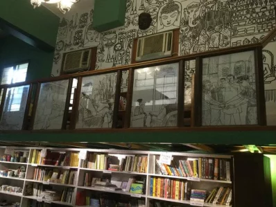Abar Baithak, a Feluda themed cafu00e9 in Jodhpur Park, Kolkata.
