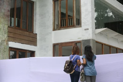 Even after a year, the tragedy resonates among people, bringing them to the doorsteps of what once used to be a vibrant establishment. Photo- SYED ZAKIR HOSSAIN/DHAKA TRIBUNE