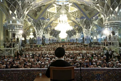 Irans Supreme Leader Ayatollah Ali Khamenei delivers a speech in the holy city of Mashad, IranrnrnREUTERS