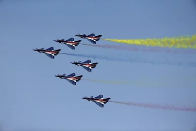 Chinas J-10 fighter jets perform during an air show, the 11th China International Aviation and Aerospace Exhibition in Zhuhai, Guangdong Province, China November 1, 2016. China. Photo: Reuters