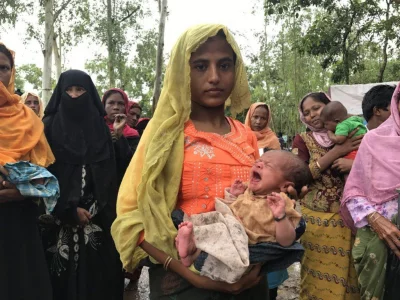 Suraiya and her newborn Ayesha at Nayapara. Suraiya had to escape the deadly violence in Rakhine state and come to Bangladesh to find a safe haven for herself and her child | Dhaka Tribune