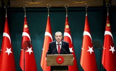 Turkish President Tayyip Erdogan addresses a news conference at the Presidential Palace in Ankara, Turkey, April 18, 2018 | Reuters