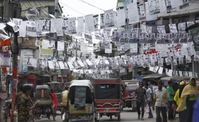 One the eve of the Khulna City Corporation polls, preparations are in full swing at the city | Mehedi Hasan/Dhaka Tribune