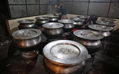 Reputed cooks are employed to cook hundreds of kilos of food for the guests | Syed Zakir Hossain/Dhaka Tribune