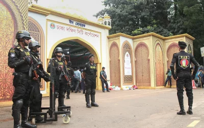 Security forces maintain vigilance to prevent untoward incidents | Rajib Dhar/Dhaka Tribune