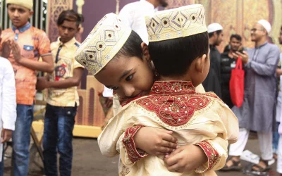 Embracing other is customary after Eid-ul-Fitr prayers u2013 as a gesture of compassion, a step towards harmony | Rajib Dhar/Dhaka Tribune