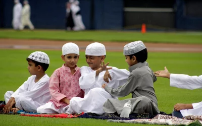 Children play before attending Eid al-Fitr prayers to mark the end of the holy fasting month of Ramadan in Panama City, Panama on June 15, 2018 | Reuters