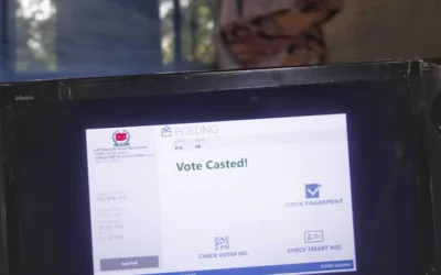 A successful vote cast on an Electronic Voting Machine used during the Gazipur polls | Mehedi Hasan/Dhaka Tribune