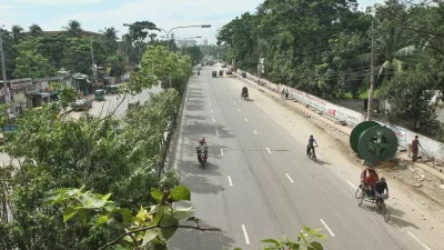 Empty Mirpur roads where traffic jam has become intolerable recently   Rajib Dhar/Dhaka Tribune