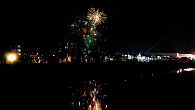 Fireworks at Bashundhara R/A celebrating Bangladeshs 20,000MW electricity capacity | Mahmud Hossain Opu