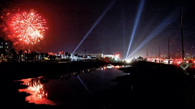 Fireworks at Bashundhara R/A celebrating Bangladeshs 20,000MW electricity capacity | Mahmud Hossain Opu
