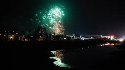 Fireworks at Bashundhara R/A celebrating Bangladeshs 20,000MW electricity capacity | Mahmud Hossain Opu