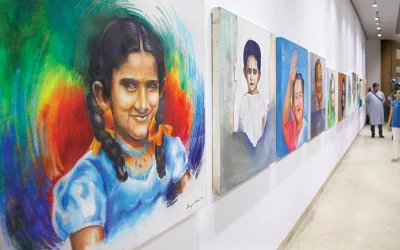 In pictures: Stitch-work, painting, sketch exhibit on Sheikh Hasina