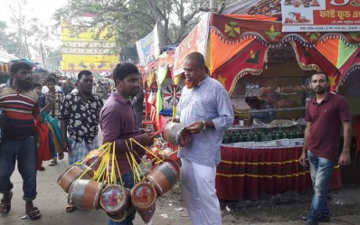 Vendors and small businesses owners gather at the fair