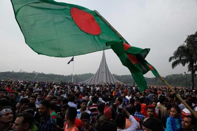 National Memorial was bustling with millions of people on the morning of Victory Day |nMahmud Hossain Opu/Dhaka Tribune