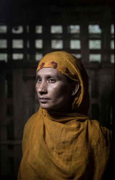 Maryam Khatoon, 30: I have this nose pin which I have been wearing for years and this is the only thing I could carry with me when I fled my village in Myanmar on the day of Eid-ul-Fitr in 2017. Ahmer Khan/Amnesty International