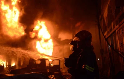 Fire-fighters continue working at site of accident in Haji Wahed Mansion at Nanda Kumar Lane in Chawkbazaru2019s Churihatta area of Old Dhaka on Thursday, February 21, 2019 Mahmud Hossain Opu/Dhaka Tribune