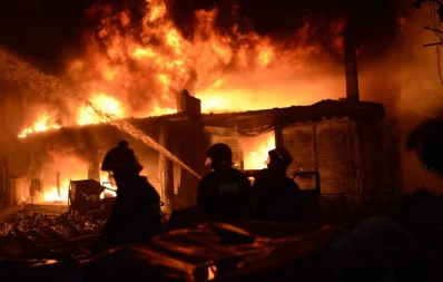 Fire-fighters continue working at site of accident in Haji Wahed Mansion at Nanda Kumar Lane in Chawkbazaru2019s Churihatta area of Old Dhaka on Thursday, February 21, 2019 Mahmud Hossain Opu/Dhaka Tribune