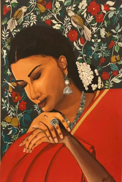 Surrealistic paintings and drawings were showcased at the art show  | Maisha Mehzabeen /Dhaka Tribune