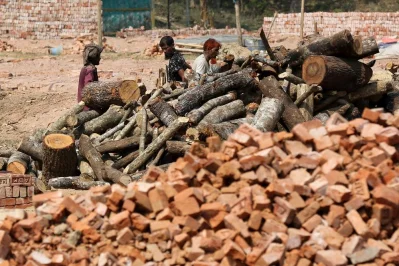 Brick kilns in Bandarban district are taking a toll on the environment of the hilly region. Brick makers are illegally cutting off hills to provide raw material for the kilns, and cutting down trees to provide fuel. Photos of the hills razed by illegal cutting were taken in Lama upazilau2019s Faitong area, while the brick kiln was in Choinga area Syed Zakir Hossain/Dhaka Tribune