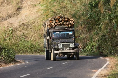 Brick kilns in Bandarban district are taking a toll on the environment of the hilly region. Brick makers are illegally cutting off hills to provide raw material for the kilns, and cutting down trees to provide fuel. Photos of the hills razed by illegal cutting were taken in Lama upazilau2019s Faitong area, while the brick kiln was in Choinga area Syed Zakir Hossain/Dhaka Tribune