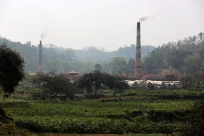 Brick kilns in Bandarban district are taking a toll on the environment of the hilly region. Brick makers are illegally cutting off hills to provide raw material for the kilns, and cutting down trees to provide fuel. Photos of the hills razed by illegal cutting were taken in Lama upazilau2019s Faitong area, while the brick kiln was in Choinga area Syed Zakir Hossain/Dhaka Tribune