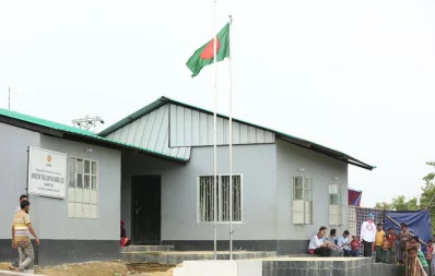 The UNHCR and RRRC representatives office of Camp No 26, Shalbagan, Teknaf Syed Zakir Hossain/Dhaka Tribune