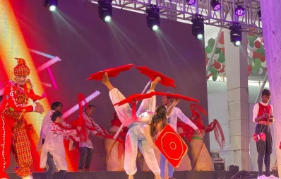Performers demonstrate at 21st National Council of ruling Awami League on Friday, December 20, 2019 Dhaka Tribune