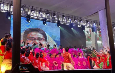 Performers demonstrate at 21st National Council of ruling Awami League on Friday, December 20, 2019 Dhaka Tribune