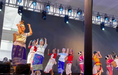 Performers demonstrate at 21st National Council of ruling Awami League on Friday, December 20, 2019 Dhaka Tribune