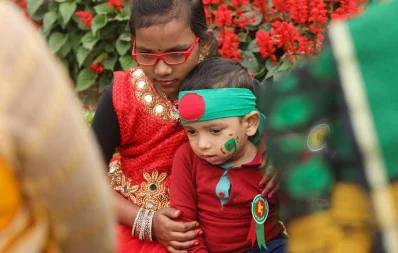 Children celebrate 49th Victory Day of Bangladesh at National Memorial premises | Rajib Dhar/Dhaka Tribune
