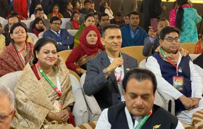 Tanjim Ahmad Sohel Taj, son of Tajuddin Ahmed, at 21st National Council of ruling Awami League on Friday, December 20, 2019 Dhaka Tribune