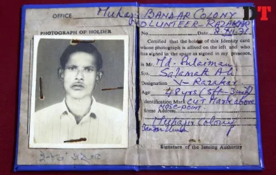 Identity card of a Bengali-speaking collaborator Syed Zakir Hossain/Dhaka Tribune