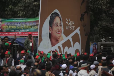 Awami League leaders and activists seen entering Suhrawardy Udyan in Dhaka for the organizationu2019s 21st National Council on Friday, December 20, 2019 Mahmud Hossain Opu/Dhaka Tribune