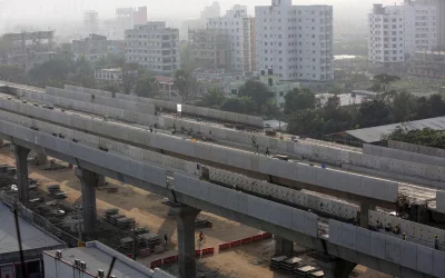 Photo shows the under construction Metro Rail project in Dhaka Syed Zakir Hossain/Dhaka Tribune