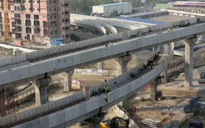 Photo shows the under construction Metro Rail project in Dhaka Syed Zakir Hossain/Dhaka Tribune
