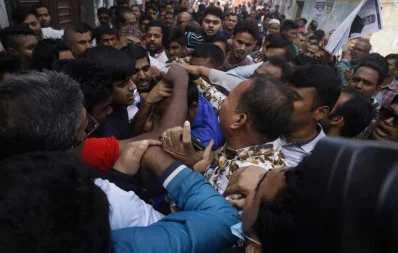 Attack on Tabith Awal during his election campaign in Dhakas Gabtoli area on Tuesday, January 21, 2020 | Dhaka Tribune