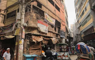 Nanda Kumar Lane in Chawkbazaru2019s Churihatta area of Old Dhaka on February 2020, one year after the fire accident Rajib Dhar/Dhaka Tribune