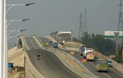 The 54.7km four-lane Dhaka-Bhanga Expressway is expected to reduce travel time between Dhaka and Faridpur by several hours, improving connectivity between the capital and the southern districts Syed Zakir Hossain/Dhaka Tribune