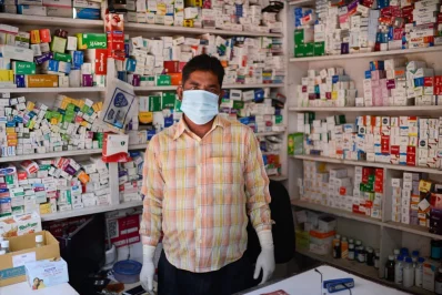 Abdul Hossain is a dispensary owner and resident of Korail slum. He says that sales have been down since everyone is staying home, and the supplies of a lot of necessary medicines is running low | Mahmud Hossain Opu/Dhaka Tribune
