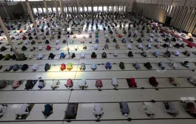 Jummah prayer at Baitul Mukarram National Mosque on Friday, May 8, 2020 Mahmud Hossain Opu