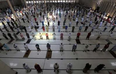 Jummah prayer at Baitul Mukarram National Mosque on Friday, May 8, 2020 Mahmud Hossain Opu
